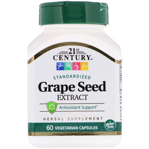 21st Century, Standardized Grape Seed Extract, 60 Vegetarian Capsules Review