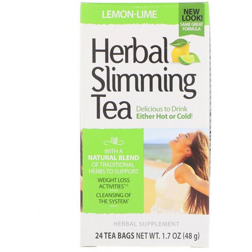 21st Century, Herbal Slimming Tea, Lemon-Lime, Caffeine Free, 24 Tea Bags, 1.7 oz (48 g) Review