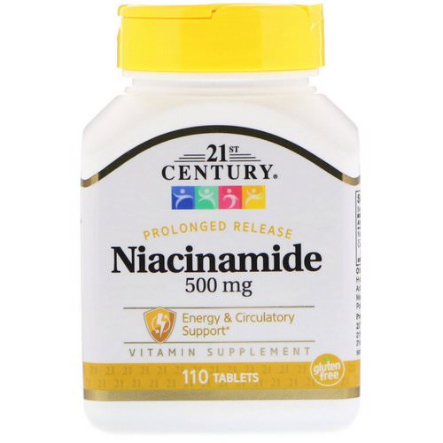 21st Century, Niacinamide, 500 mg, 110 Tablets Review