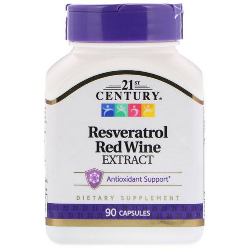 21st Century, Resveratrol Red Wine Extract, 90 Capsules Review