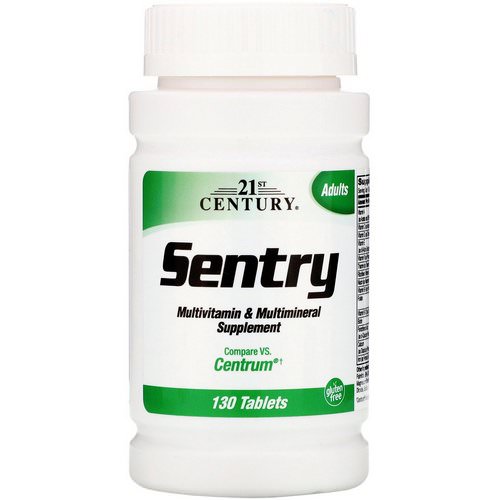21st Century, Sentry, Multivitamin & Multimineral Supplement, 130 Tablets Review