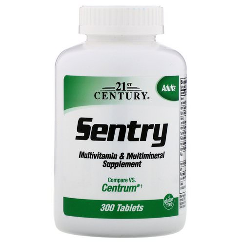 21st Century, Sentry, Multivitamin & Multimineral Supplement, 300 Tablets Review