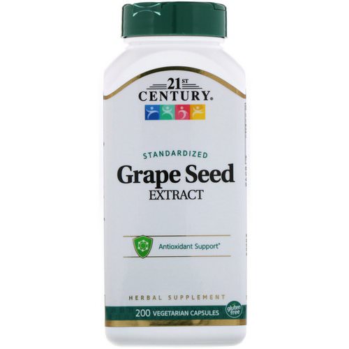 21st Century, Standardized Grape Seed Extract, 200 Vegetarian Capsules Review