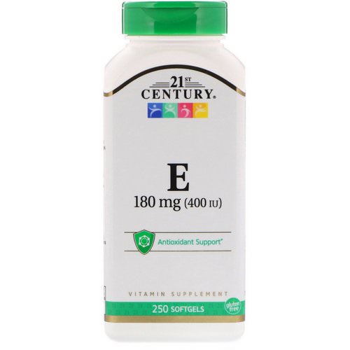 21st Century, Vitamin E, 180 mg (400 IU), 250 Softgels Review