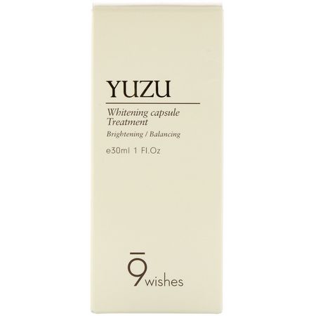 提亮, 治療: 9Wishes, Yuzu, Whitening Capsule Treatment, 1 fl oz (30 ml)