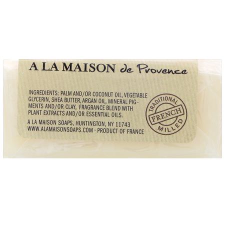 Argan Oil, Beauty: A La Maison de Provence, Hand & Body Bar Soap, Sweet Almond, 3.5 oz (100 g)