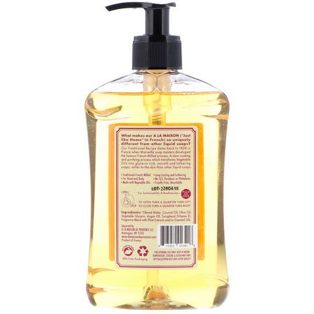 洗手液, 淋浴: A La Maison de Provence, Hand & Body Liquid Soap, Cherry Blossom, 16.9 fl oz (500 ml)