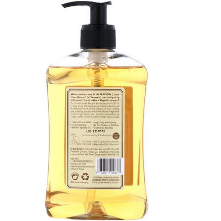 沐浴露, 沐浴露: A La Maison de Provence, Hand & Body Liquid Soap, Honeysuckle, 16.9 fl oz (500 ml)