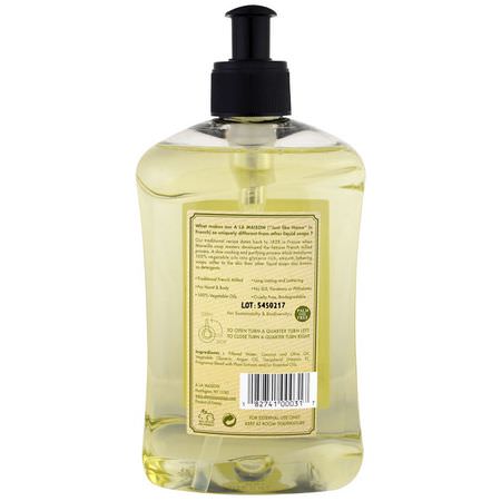 沐浴露, 沐浴露: A La Maison de Provence, Hand & Body Liquid Soap, Rosemary Mint, 16.9 fl oz (500 ml)