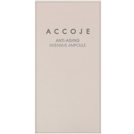 面部保濕霜, 護膚: Accoje, Anti-Aging, Intensive Ampoule, 30 ml