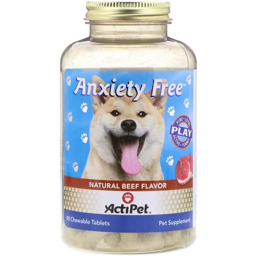 Actipet, Anxiety Free, Natural Beef Flavor, 90 Chewable Tablets Review