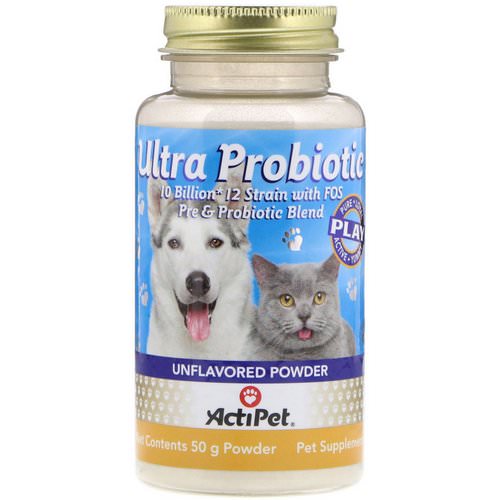 Actipet, Ultra Probiotic, For Dogs and Cats, Unflavored Powder, 50 g Review