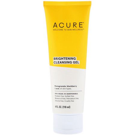 Acure Face Wash Cleansers - 清潔劑, 洗面奶, 磨砂膏, 色調