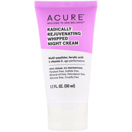 Acure Night Moisturizers Creams - 夜間保濕霜, 乳霜, 面部保濕霜, 美容