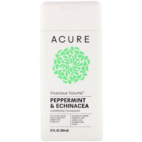 Acure, Vivacious Volume Conditioner, Peppermint & Echinacea, 12 fl oz (354 ml) Review