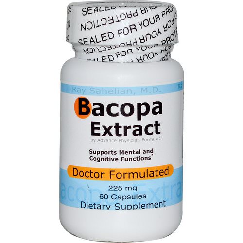 Advance Physician Formulas, Bacopa Extract, 225 mg, 60 Capsules Review