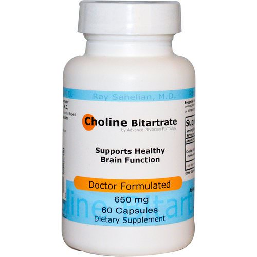 Advance Physician Formulas, Choline Bitartrate, 650 mg, 60 Capsules Review