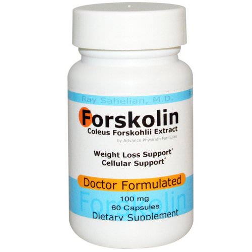 Advance Physician Formulas, Forskolin, Coleus Forskohlii Extract, 100 mg, 60 Capsules Review