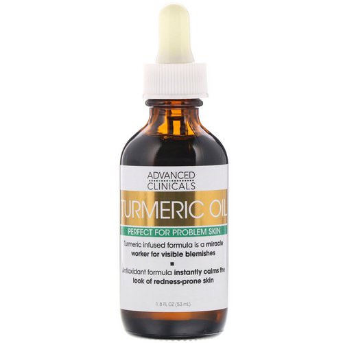 Advanced Clinicals, Turmeric Oil, Perfect for Problem Skin, 1.8 fl oz (53 ml) Review
