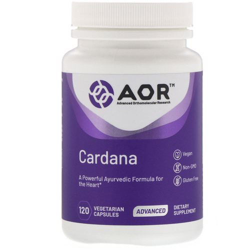 Advanced Orthomolecular Research AOR, Cardana, 120 Vegetarian Capsules Review