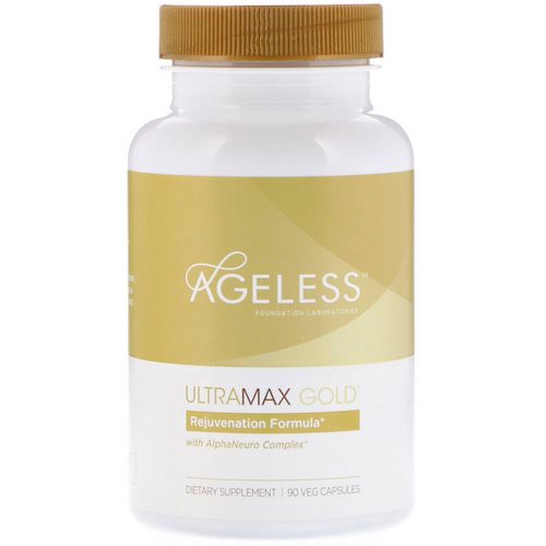 Ageless Foundation Laboratories, UltraMax Gold with AlphaNeuro Complex, 90 Veg Capsules Review