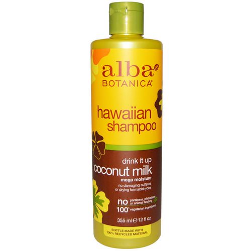 Alba Botanica, Drink it Up Coconut Milk Shampoo, 12 fl oz (355 ml) Review