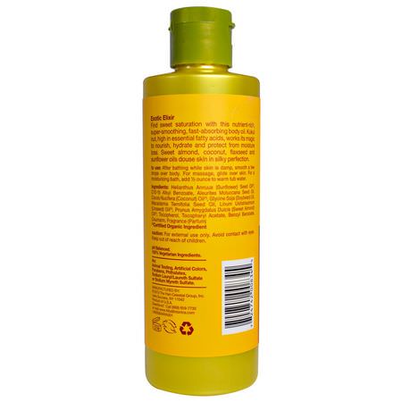 油, 沐浴鹽: Alba Botanica, Hawaiian Body Oil, Kukui Nut, 8.5 fl oz (251 ml)
