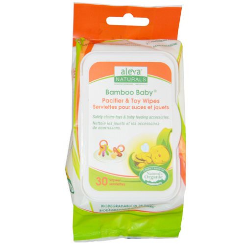 Aleva Naturals, Bamboo Baby Wipes, Pacifier & Toy, 30 Wipes Review