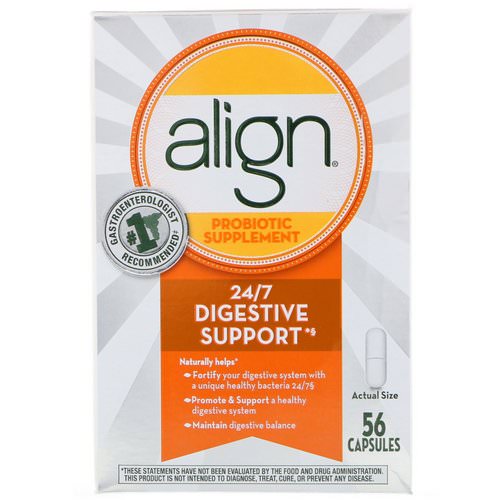 Align Probiotics, 24/7 Digestive Support, Probiotic Supplement, 56 Capsules Review