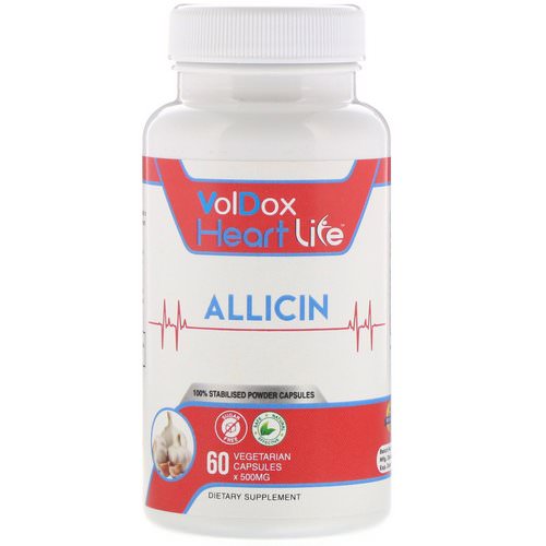 Allimax, HeartLife, Allicin, 500 mg, 60 Vegetarian Capsules Review