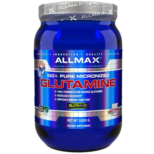 ALLMAX Nutrition, 100% Pure Micronized Glutamine, Gluten-Free + Vegan + Kosher Certified, 2.20 lbs (1000 g) Review