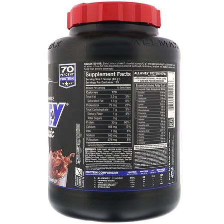 乳清蛋白, 運動營養: ALLMAX Nutrition, AllWhey Classic, 100% Whey Protein, Chocolate, 5 lbs (2.27 kg)