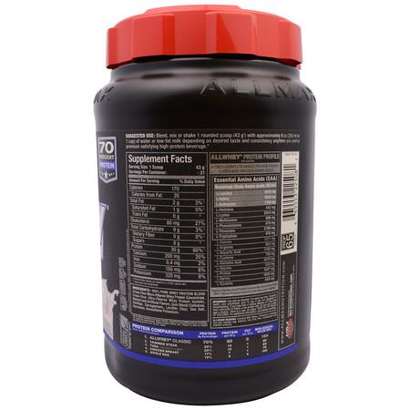 乳清蛋白, 運動營養: ALLMAX Nutrition, AllWhey Classic, 100% Whey Protein, French Vanilla, 2 lbs (907 g)