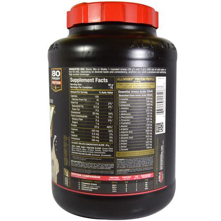乳清蛋白, 運動營養: ALLMAX Nutrition, AllWhey Gold, 100% Whey Protein + Premium Whey Protein Isolate, Cookies & Cream, 5 lbs (2.27 kg)