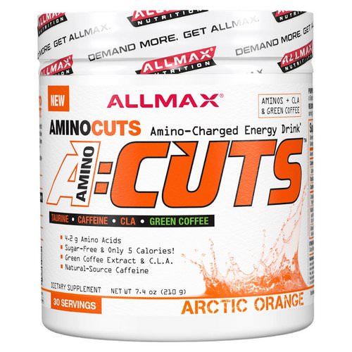 ALLMAX Nutrition, AMINOCUTS (ACUTS), Weight-Loss BCAA (CLA + Taurine + Green Coffee), Arctic Orange, 7.4 oz (210 g) Review