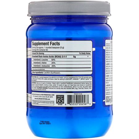 BCAA, 氨基酸: ALLMAX Nutrition, BCAA Instantized 2:1:1 Ratio, Unflavored Powder, 400 g