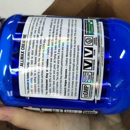 ALLMAX Nutrition, Creatine Powder, 100% Pure Micronized Creatine Monohydrate, Pharmaceutical Grade Creatine, 14.11 oz (400 g)