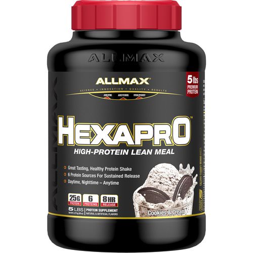 ALLMAX Nutrition, Hexapro, High-Protein Lean Meal, Cookies & Cream, 5 lbs (2.27 kg) Review