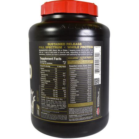 蛋白質, 運動營養: ALLMAX Nutrition, Hexapro, Ultra-Premium Protein + MCT & Coconut Oil, Cookies & Cream, 5.5 lbs (2.5 kg)