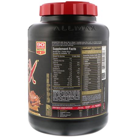 乳清蛋白, 運動營養: ALLMAX Nutrition, Isoflex, 100% Pure Whey Protein Isolate (WPI Ion-Charged Particle Filtration), Cinnamon French Toast, 5 lbs (2.27 kg)