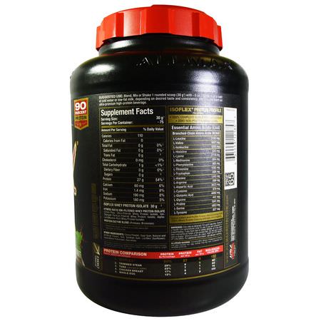 乳清蛋白, 運動營養: ALLMAX Nutrition, Isoflex, Pure Whey Protein Isolate (WPI Ion-Charged Particle Filtration), Chocolate Mint, 5 lbs (2.27 kg)