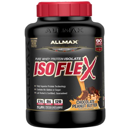 ALLMAX Nutrition, Isoflex, Pure Whey Protein Isolate (WPI Ion-Charged Particle Filtration), Chocolate Peanut Butter, 5 lbs (2.27 kg) Review