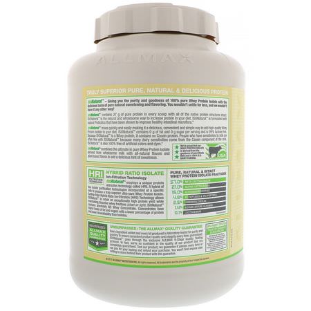 ALLMAX Nutrition Whey Protein Isolate Condition Specific Formulas - 乳清蛋白, 運動營養
