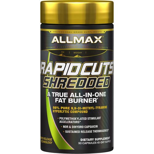 ALLMAX Nutrition, Rapidcuts Shredded, A True All-In-One Fat Burner, 90 Capsules Review