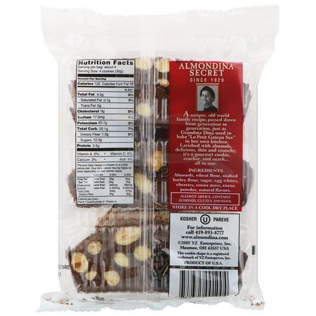 餅乾, 餅乾: Almondina, Chocolate Cherry, Almond Cherry Chocolate Biscuits, 4 oz (113.4 g)