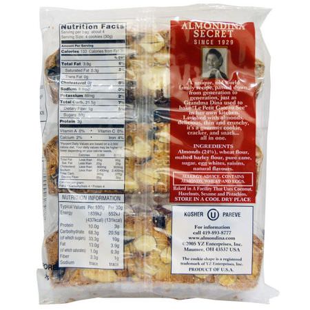 餅乾, 餅乾: Almondina, The Original Almond Biscuits, 4 oz (113 g)