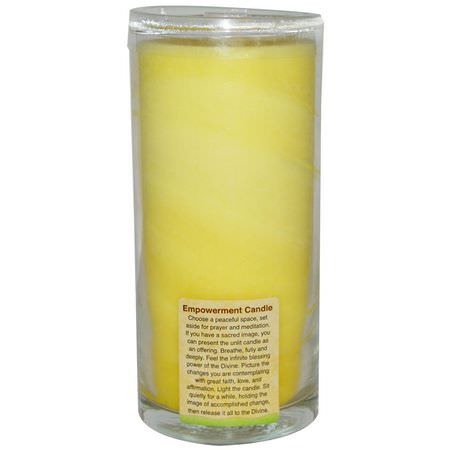 蠟燭, 家庭香水: Aloha Bay, Chakra Energy Candle, Protection, Yellow, 11 oz, 1 Candle