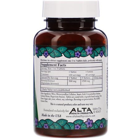 二氧化矽, 礦物質: Alta Health, Herbal Silica with Bioflavonoids, 120 Tablets