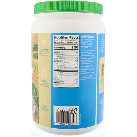 植物性, 植物性蛋白: Amazing Grass, Organic Protein & Kale, Plant Based, Simply Vanilla, 1.1 lbs (495 g)