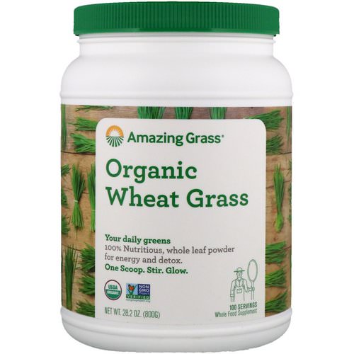Amazing Grass, Organic Wheat Grass, 1.8 lbs (800 g) Review